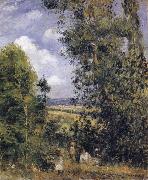 Camille Pissarro Resting beneath the trees,Pontoise oil painting artist