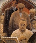 Grant Wood Returned from Bohemia oil painting artist