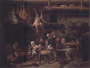 Jan Steen The Fat Kitchen oil painting artist