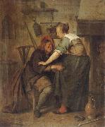 Jan Steen The Indiscreet inn guest oil painting artist