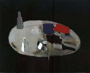 Nicolas de Stael Plate of Mix Colors oil painting artist