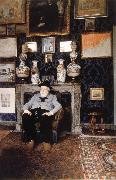 James Ensor James Ensor in his studio oil painting artist