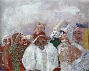 James Ensor Masks Confronting Death Or Masks Mocking Death oil painting artist