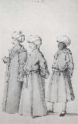 Albrecht Durer Three Orientals oil painting artist