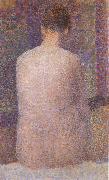 Georges Seurat Model Form Behind oil painting artist