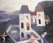 Marie Laurencin Castle  in the dark oil painting artist