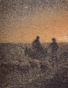 Jean Francois Millet Dark oil painting artist