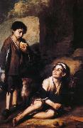 Bartolome Esteban Murillo Hoop game oil painting artist