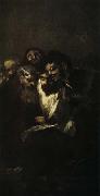 Francisco de goya y Lucientes Reading oil painting artist