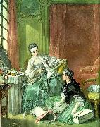 Francois Boucher the haberdasher oil painting artist