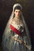 Ivan Kramskoi Maria Feodorovna oil painting artist