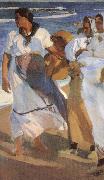 Joaquin Sorolla Valencia beaches oil painting artist