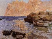 Joaquin Sorolla San Vicente small Gulf oil painting artist