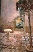 Joaquin Sorolla Courtyard oil painting artist