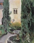 Joaquin Sorolla Courtyard oil painting artist