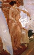 Joaquin Sorolla Pink frock oil painting artist