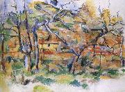 Paul Cezanne and tree house oil painting artist