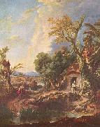 Francois Boucher Landschaft mit dem Bruder Lucas oil painting artist