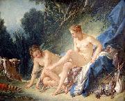 Francois Boucher Diane sortant du bain. oil painting artist