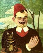 Henri Rousseau portratt av pierre loti oil painting artist