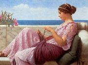 John William Godward A Souvenir oil painting artist