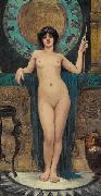 John William Godward Study of Campaspe oil painting artist