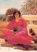 John William Godward Flabellifera oil painting artist