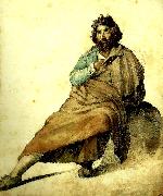 Theodore   Gericault paysan italien oil painting artist