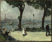 William Glackens East River Park oil painting artist