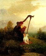 august malmstrom kung heimer och aslog oil painting artist