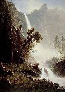 Albert Bierstadt Bridal Veil Falls. Yosemite oil painting artist