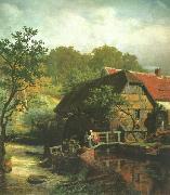 Andreas Achenbach Westfalische Wassermuhle oil painting artist