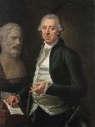 Carlo Labruzzi Portrait of Domenico de Angelis with the bust of Bias of Priene oil painting artist