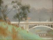 Clarice Beckett Punt Road Bridge oil painting artist