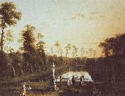 Jacob Philipp Hackert Parklandschaft mit Venusbassin im Berliner Tiergarten oil painting artist