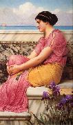 John William Godward Absence Makes the Heart Grow Fonder oil painting artist