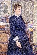 Theo Van Rysselberghe Anna Boch in her Atelier oil painting artist