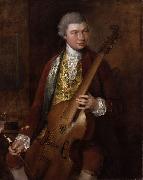 Thomas Gainsborough Portrait of Carl Friedrich Abel oil painting artist