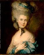 Thomas Gainsborough Woman in Blue oil painting artist