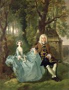 Thomas Gainsborough Portrait of Mr and Mrs Carter of Bullingdon House, Bulmer, Essex oil painting artist