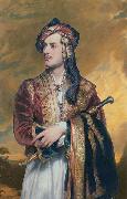 Thomas Phillips Lord Byron in Albanian dress oil painting artist