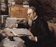 Valentin Serov Portrait of the composer Nikolai Andreyevich Rimsky-Korsakov oil painting artist