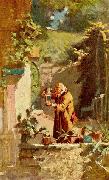 Carl Spitzweg Der Herr Pfarrer als Kakteenliebhaber oil painting artist