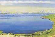 Ferdinand Hodler Genfersee von Chexbres aus oil painting artist