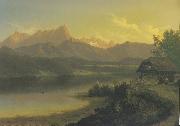 Markus Pernhart Worthersee gegen Sudwesten mit Mittagskogel oil painting artist