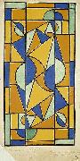 Theo van Doesburg Color design for Dance II. oil painting artist