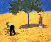 August Macke Baum im Kornfeld oil painting artist