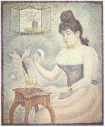 Georges Seurat Die Frau mit der Puderquaste oil painting artist