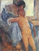 Lovis Corinth Mutterliebe oil painting artist