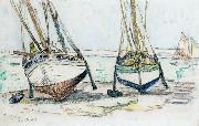 Paul Signac Bateaux de peche, Lomalo oil painting artist